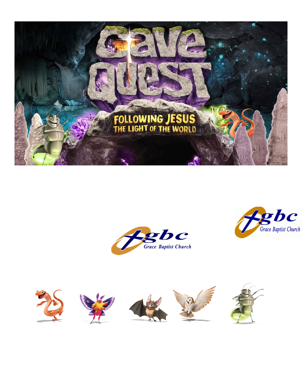 CAVE QUEST VBS Registration Form