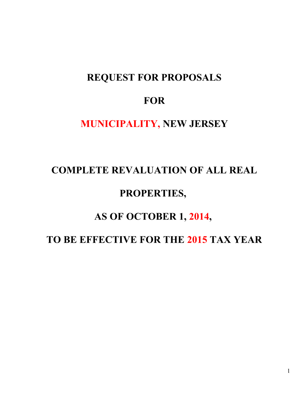 Request for Proposals s24