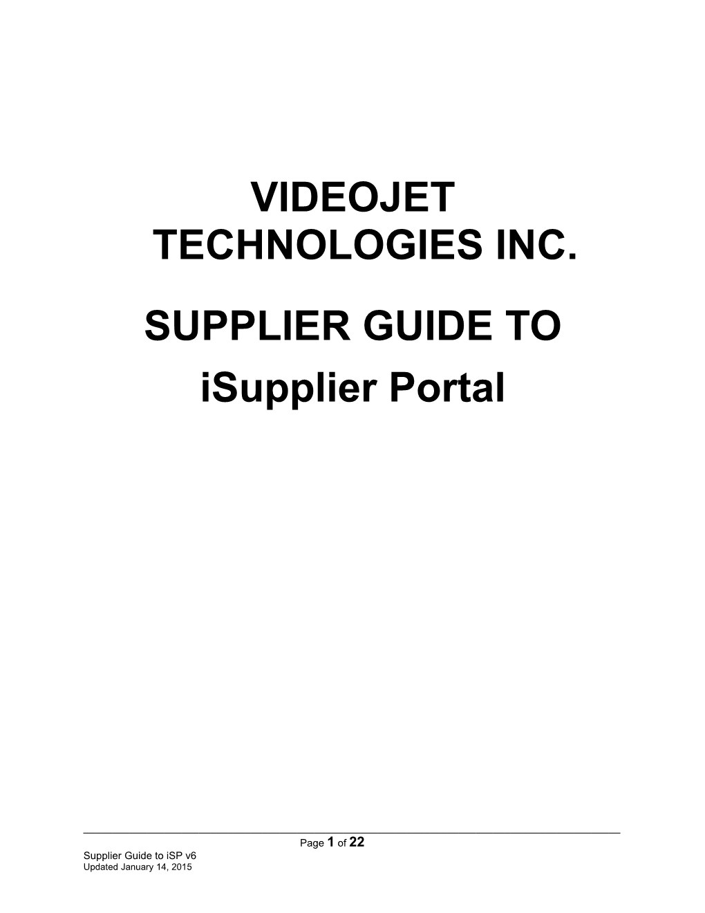 Isupplier Portal Supplier Manual