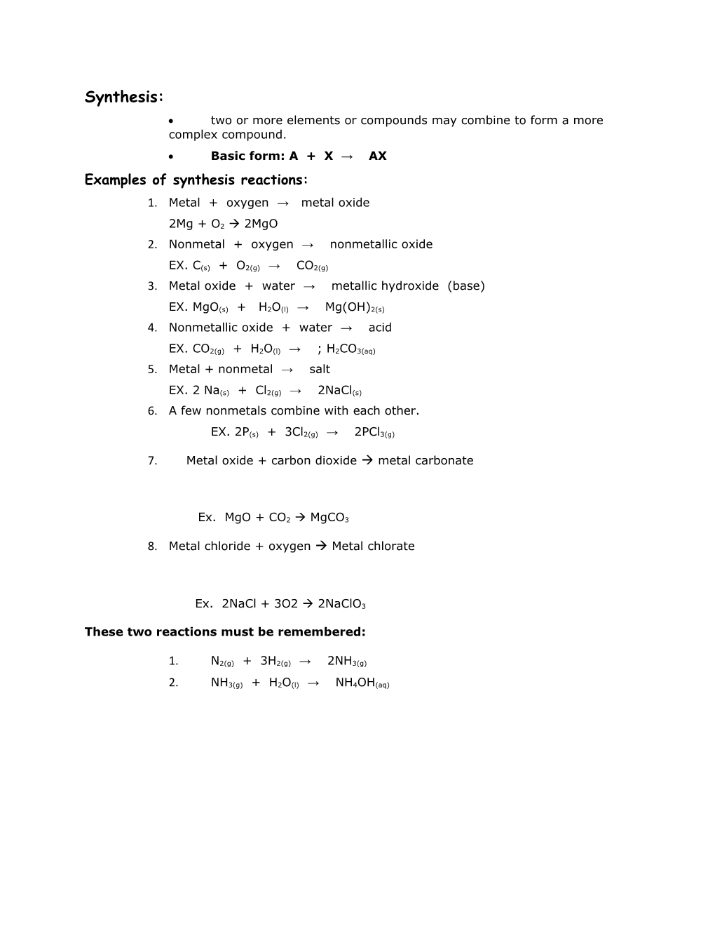 Two Or More Elements Or Compounds May Combine to Form a More Complex Compound