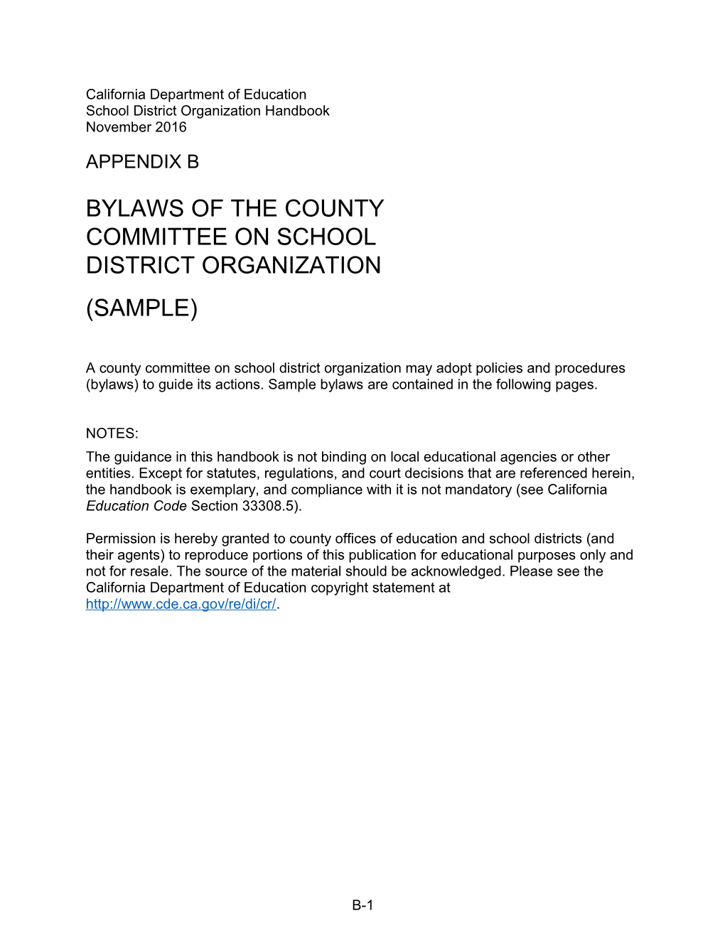 District Organization Manual Appendix B - District Organization (CA Dept of Education)