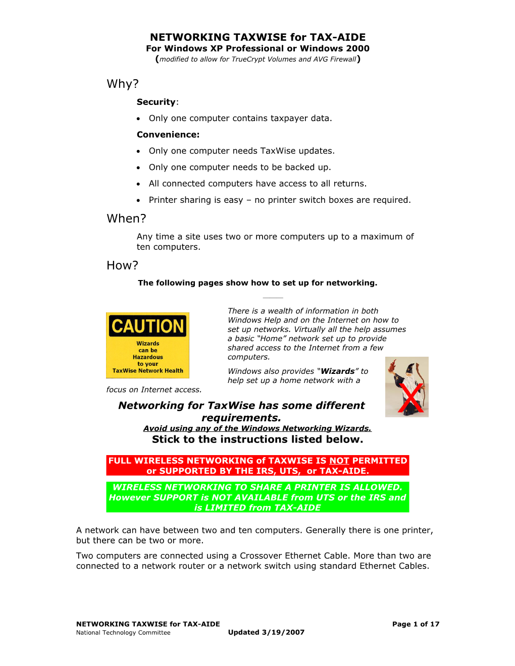 Networking Taxwise for Tax-Ade s1