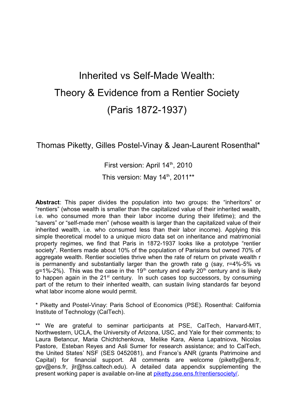 Inherited Vs Self-Made Wealth