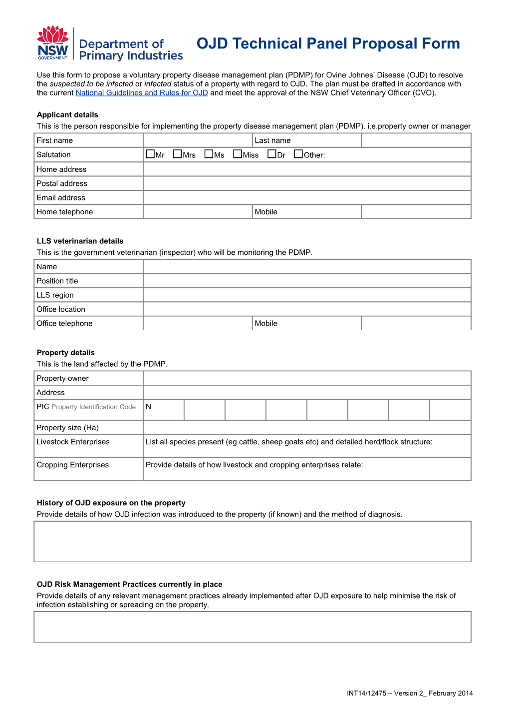 MS Word Form Template