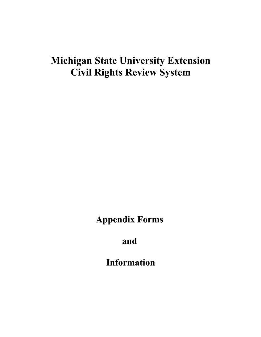 Michigan State University Extension