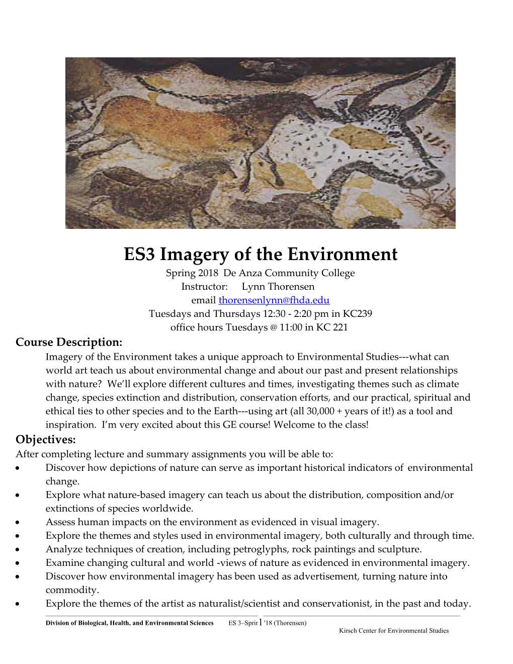 ES3 Imagery of the Environment