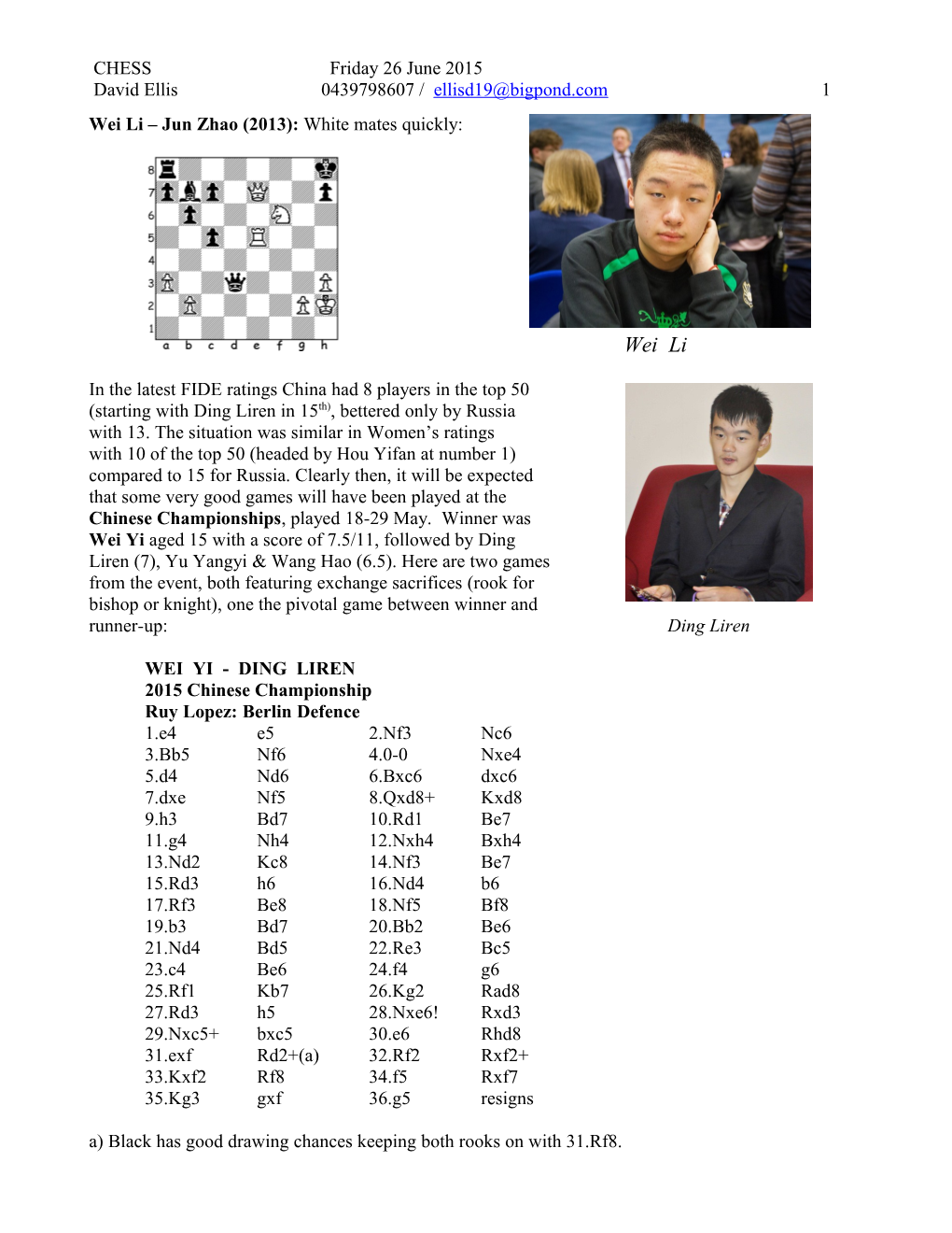 Looking Through Various English-Speaking Chess Web Sites, I Am Always on the Look-Out For s1