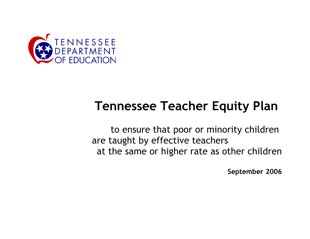 Tennessee Teacher Equity P Lan (MS WORD)