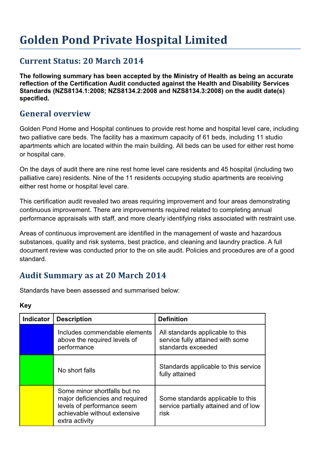 Certificaiton Audit Summary s3