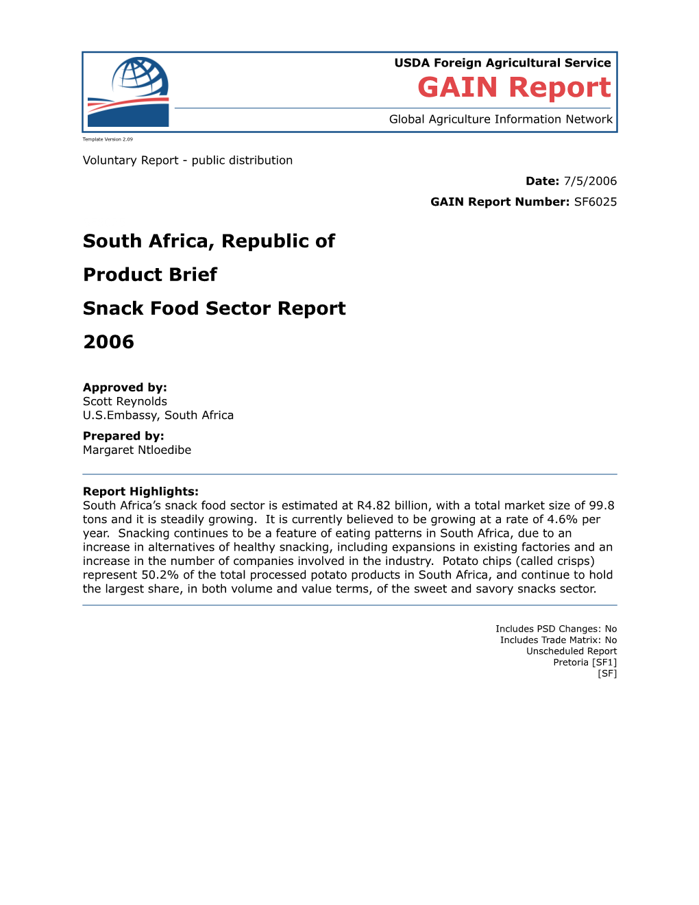 Voluntary Report - Public Distribution s34