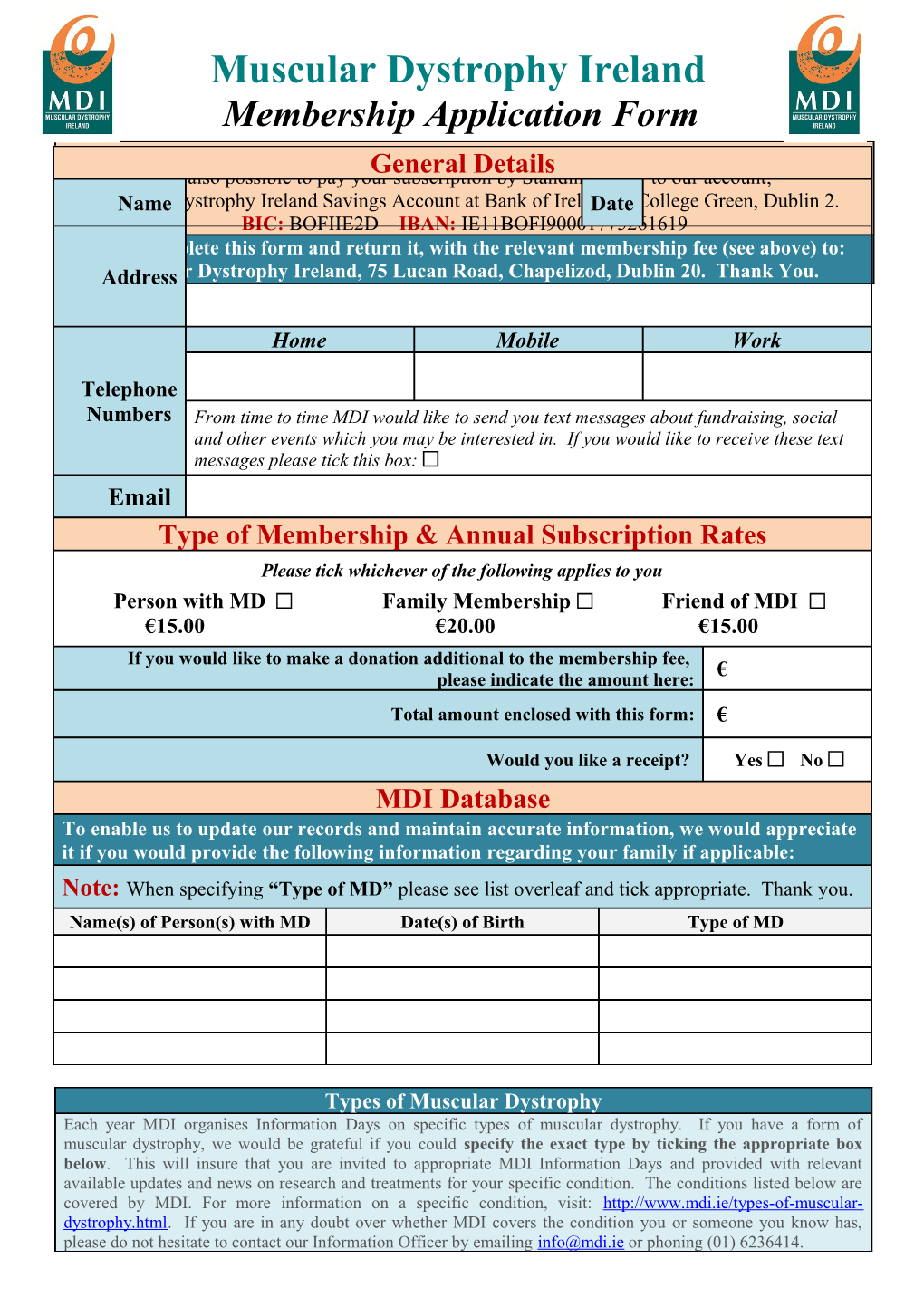 Muscular Dystrophy Ireland