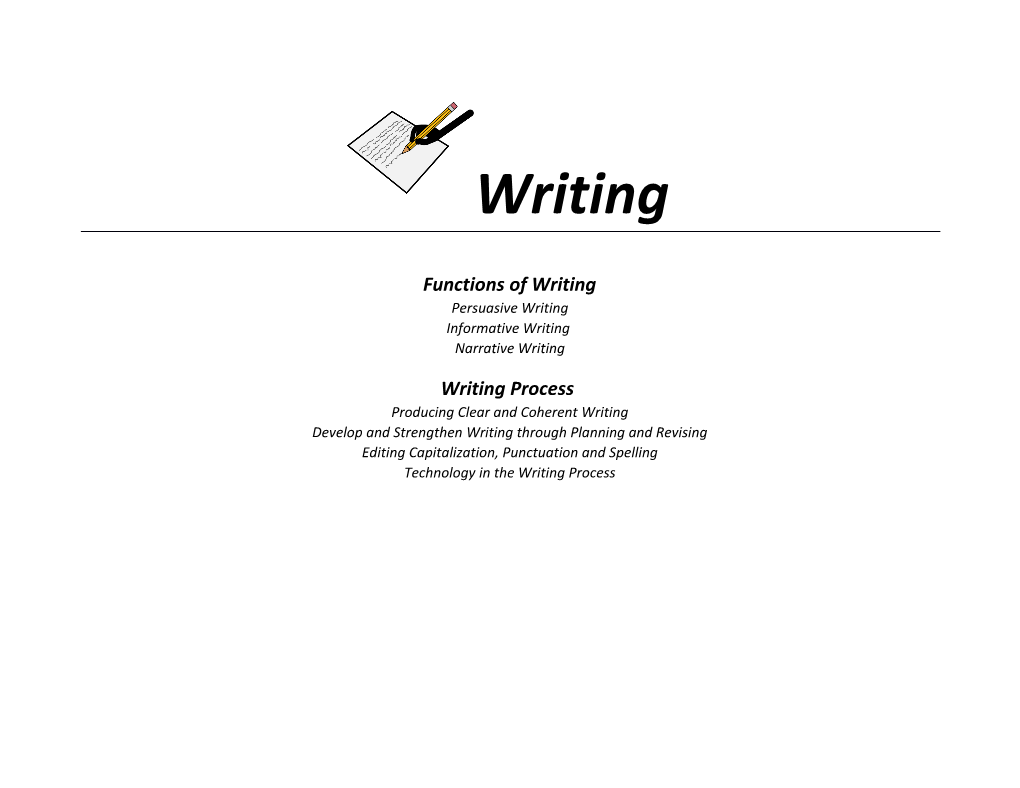 Functions of Writing