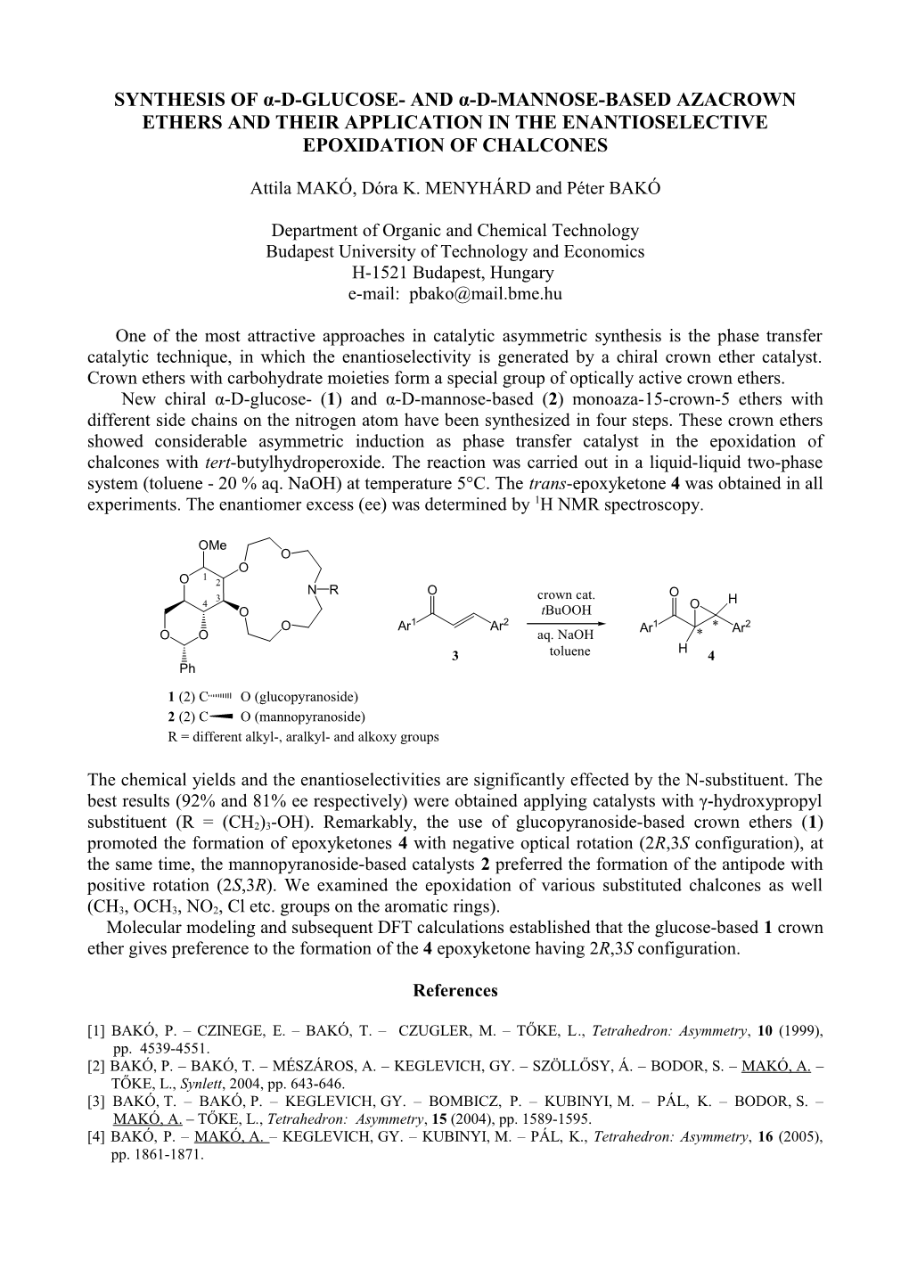 Synthesis of Α-D-Glusoce- and Α-D-Mannose-Based Azacrown Ethers and Their Application In