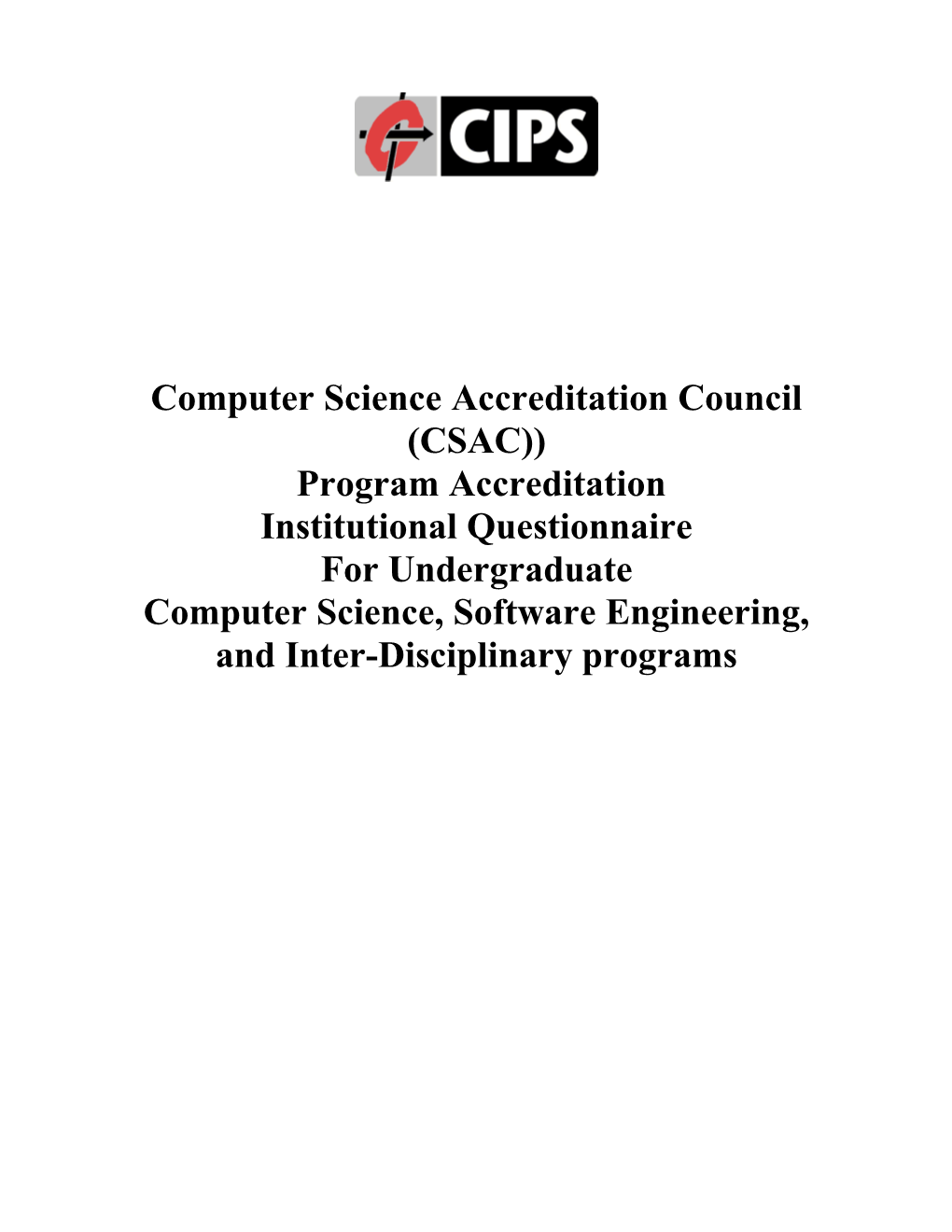 CSAC Program Accreditation