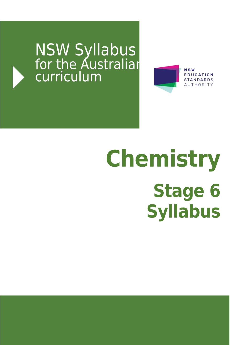 Chemistry Stage 6 Syllabus 2017