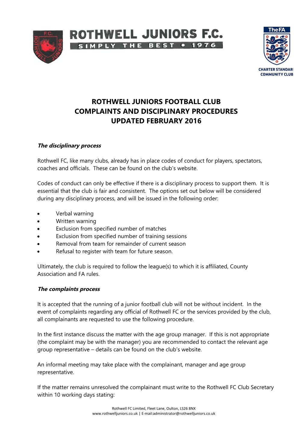 FA Level 1 Certificate in Coaching Football (QCF) X000d Venue Rothwell Juniors, Fleet Lane