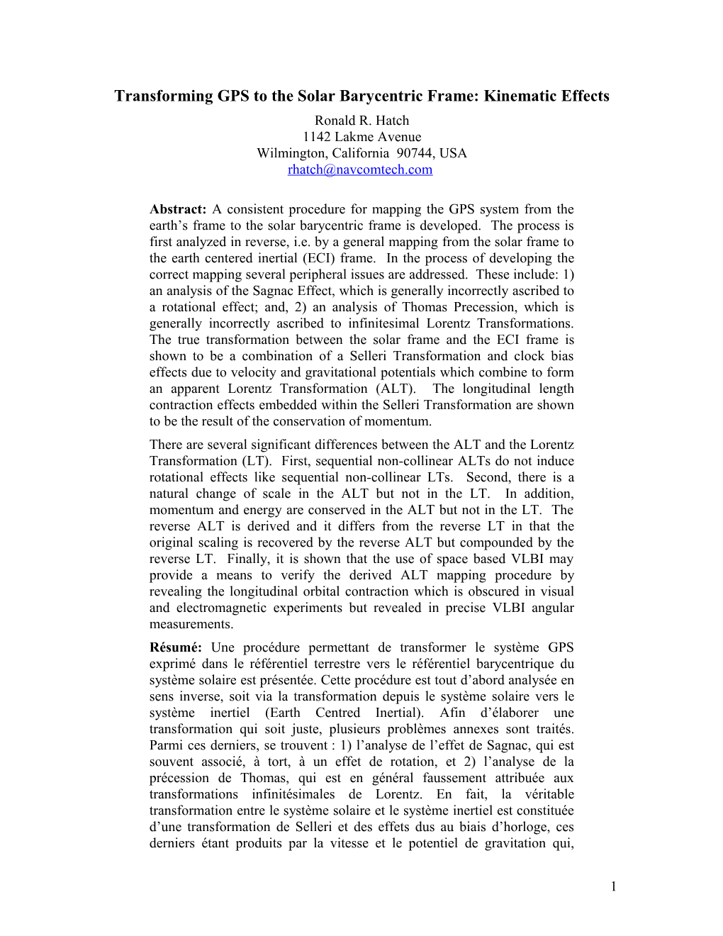 GPS in the Solar Barycentric Frame: Kinematic Effects on the Pseudorange and Carrier Phase