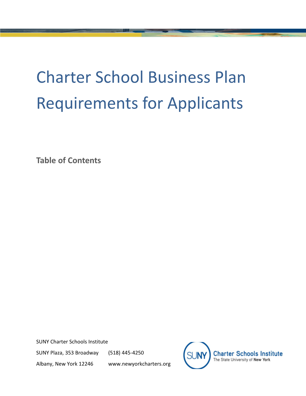 Charter School Business Plan