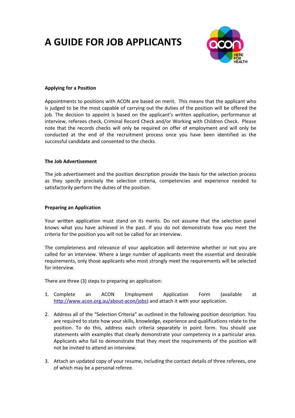 ACON Enterprise Agreement Main Features