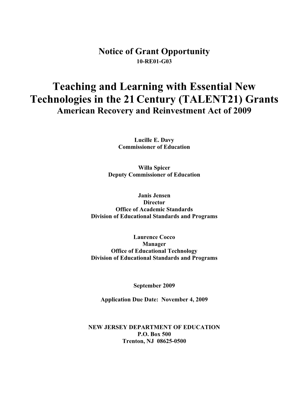 Section Ii: Grant Program Information s3