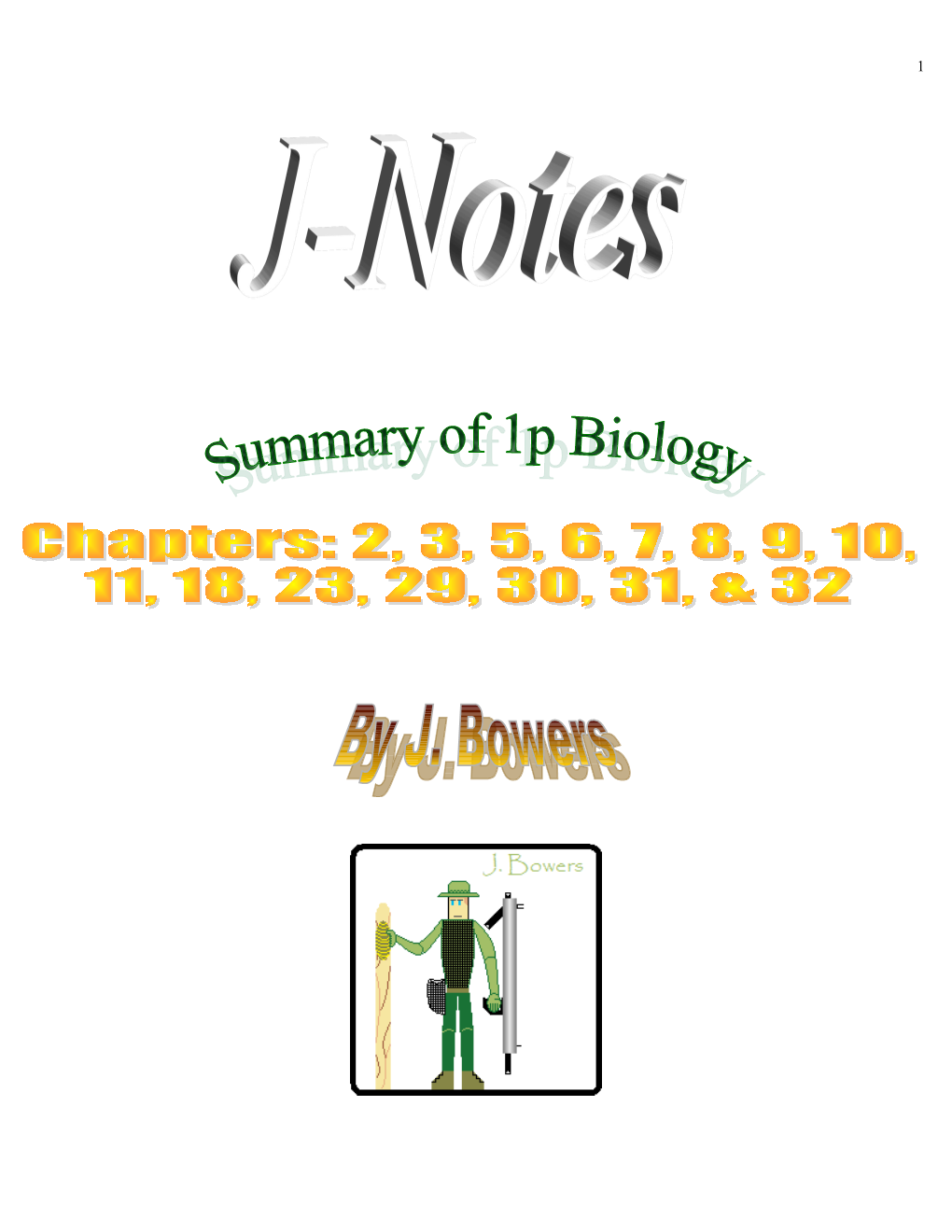 Jack Bowers Chapter 2 Biology Notes