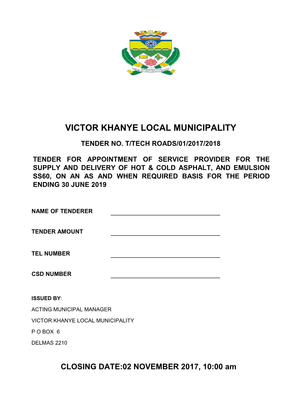 Victor Khanye Local Municipality