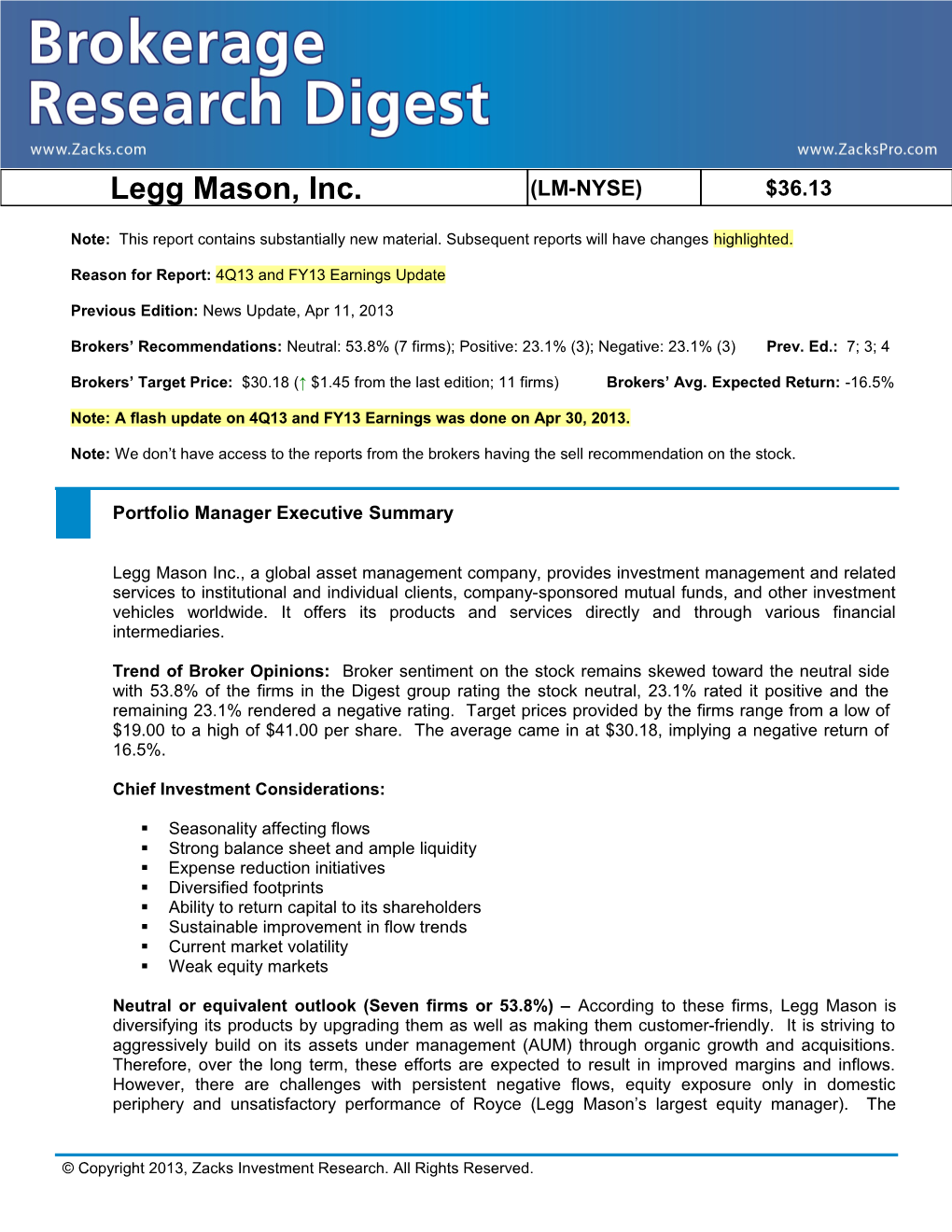 Legg Mason, Inc