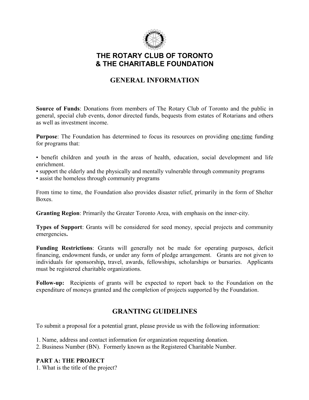 The Rotary Club of Toronto