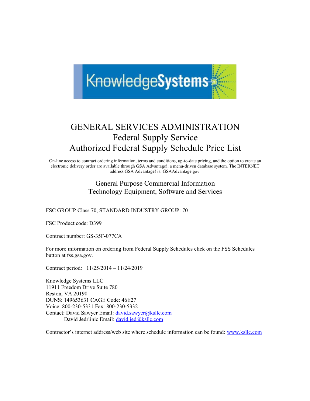 General Services Administration s18