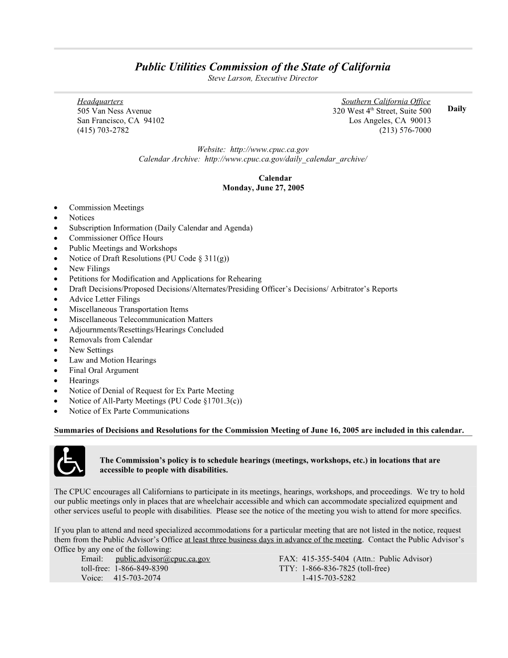 Public Utilities Commission of the State of California s29