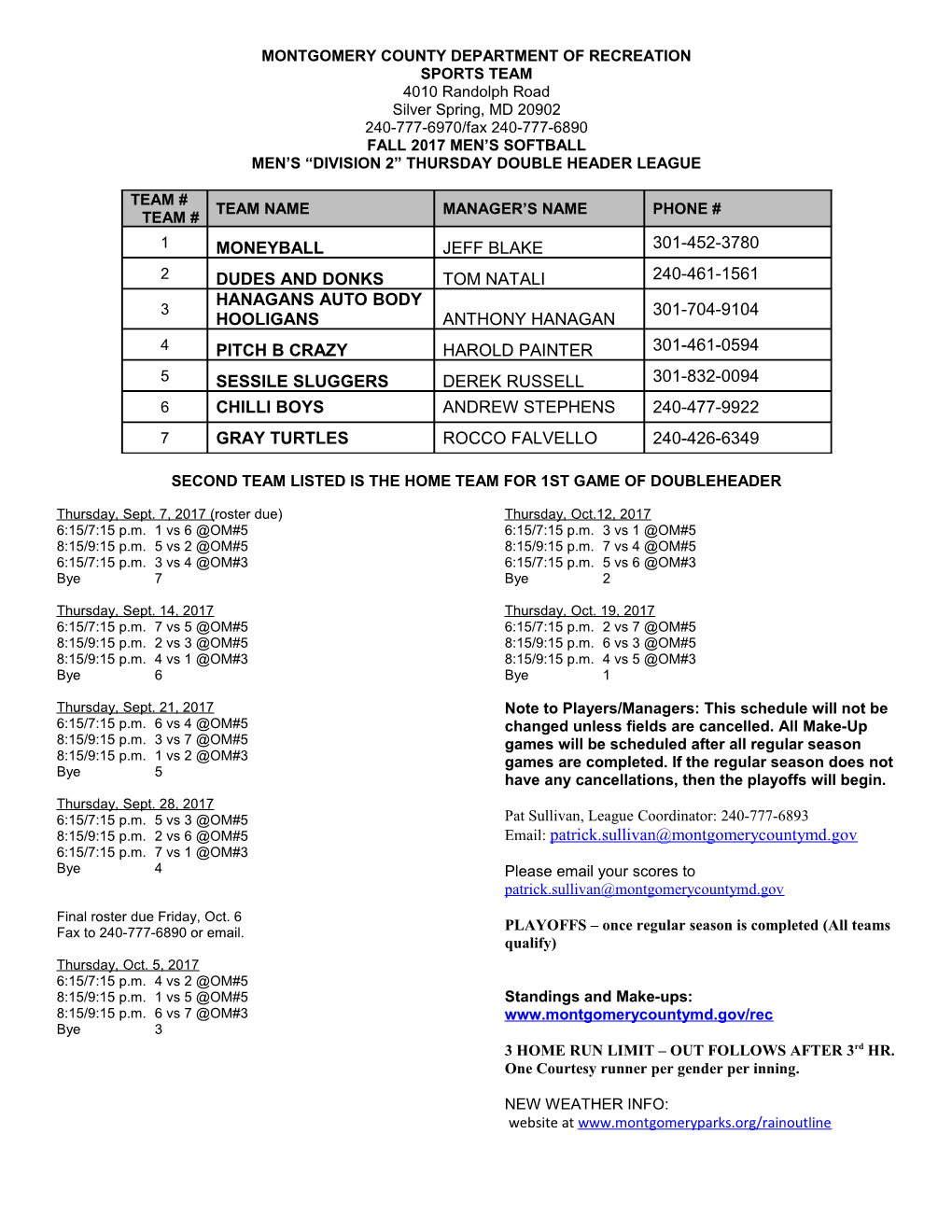 Montgomery County Department of Recreation s2