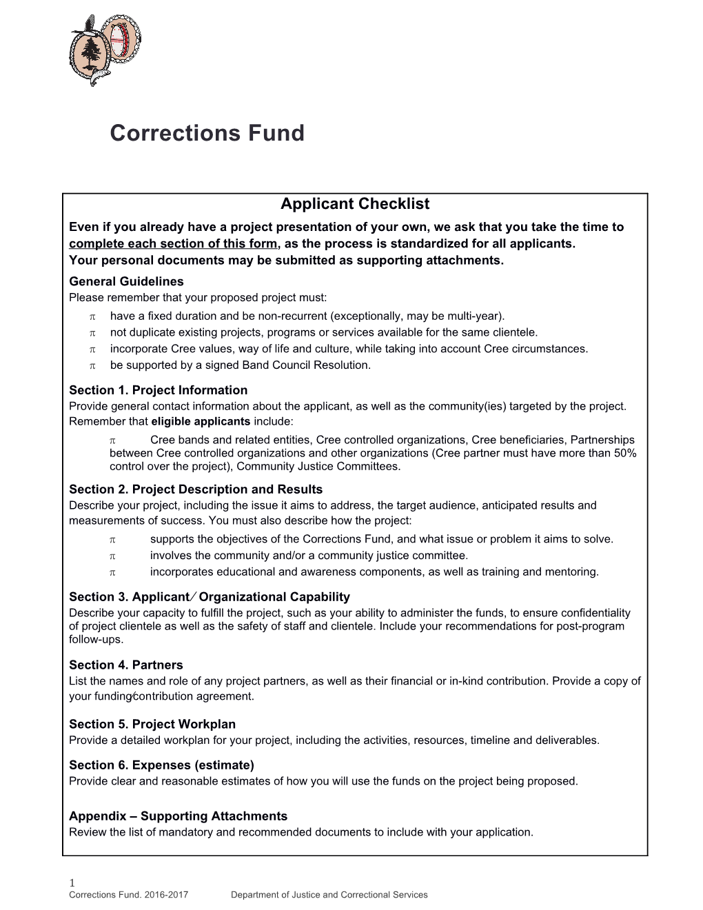Corrections Fund