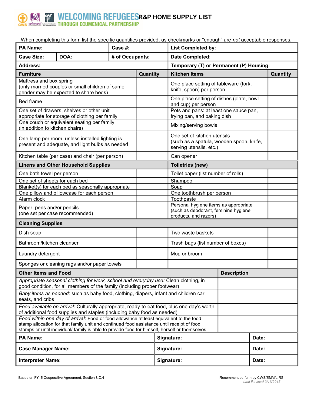 Immigration and Refugee Services of America