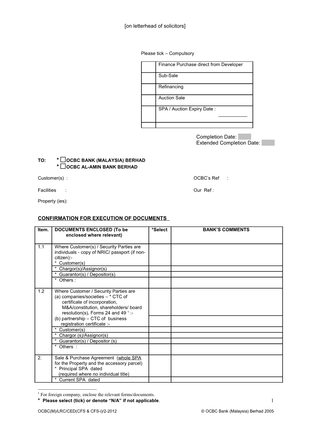 Confirmn for Execution of Documents 2 2012