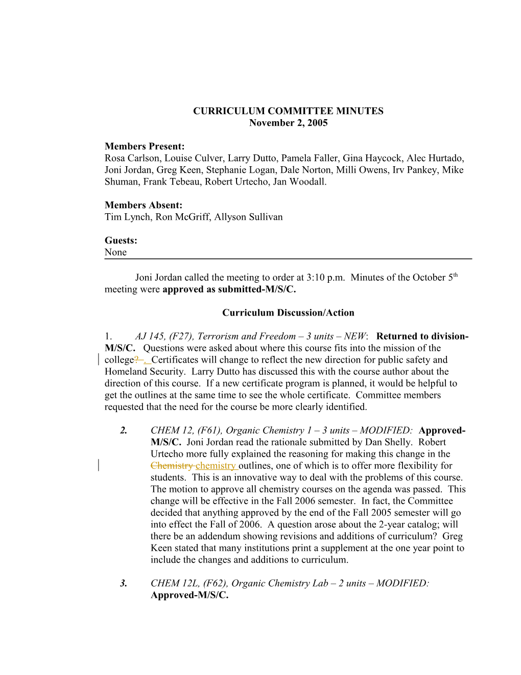 Curriculum Committee Minutes s2