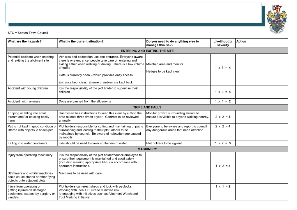 This Is the Statement of General Policy and Arrangements For s1