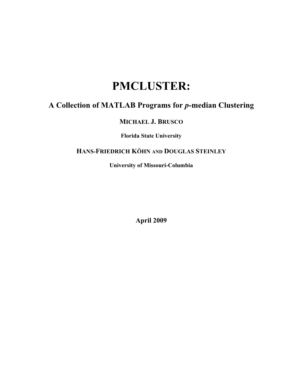 A Description of MATLAB M-Files For