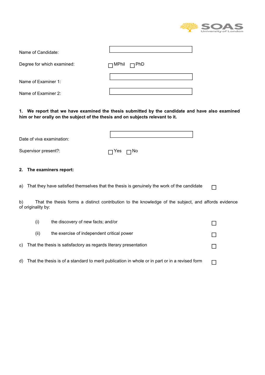 SOAS A4 Word Template