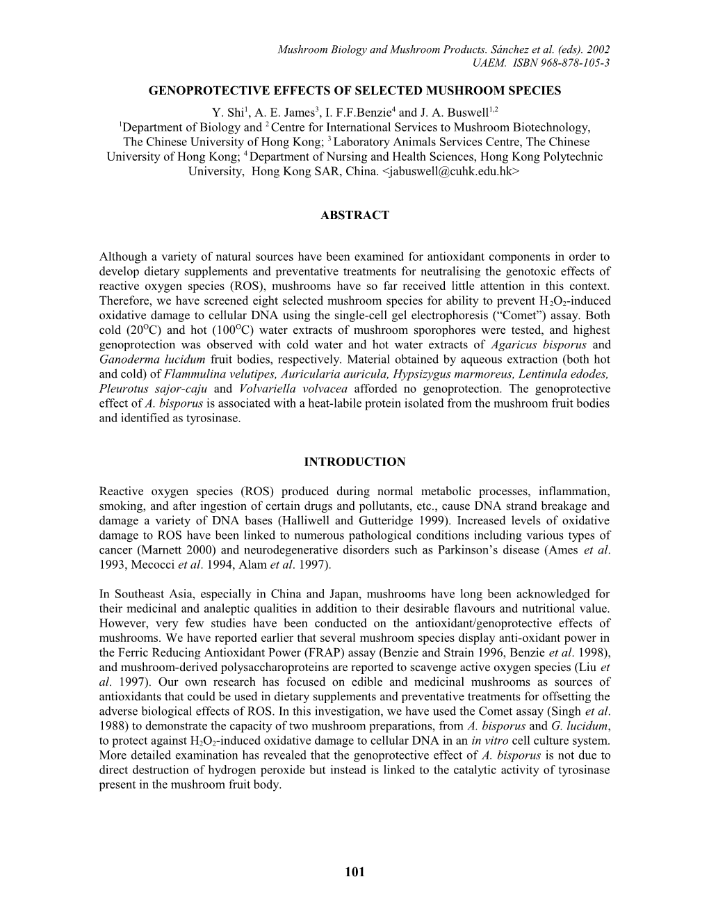 Mushroom-Derived Preparations in the Prevention of Chemical-Induced Damage to Cellular Dna