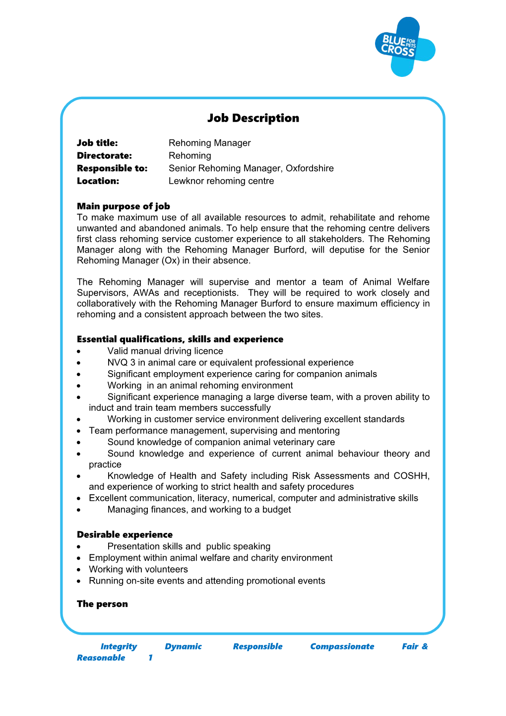 Job Description Template 2013 V1