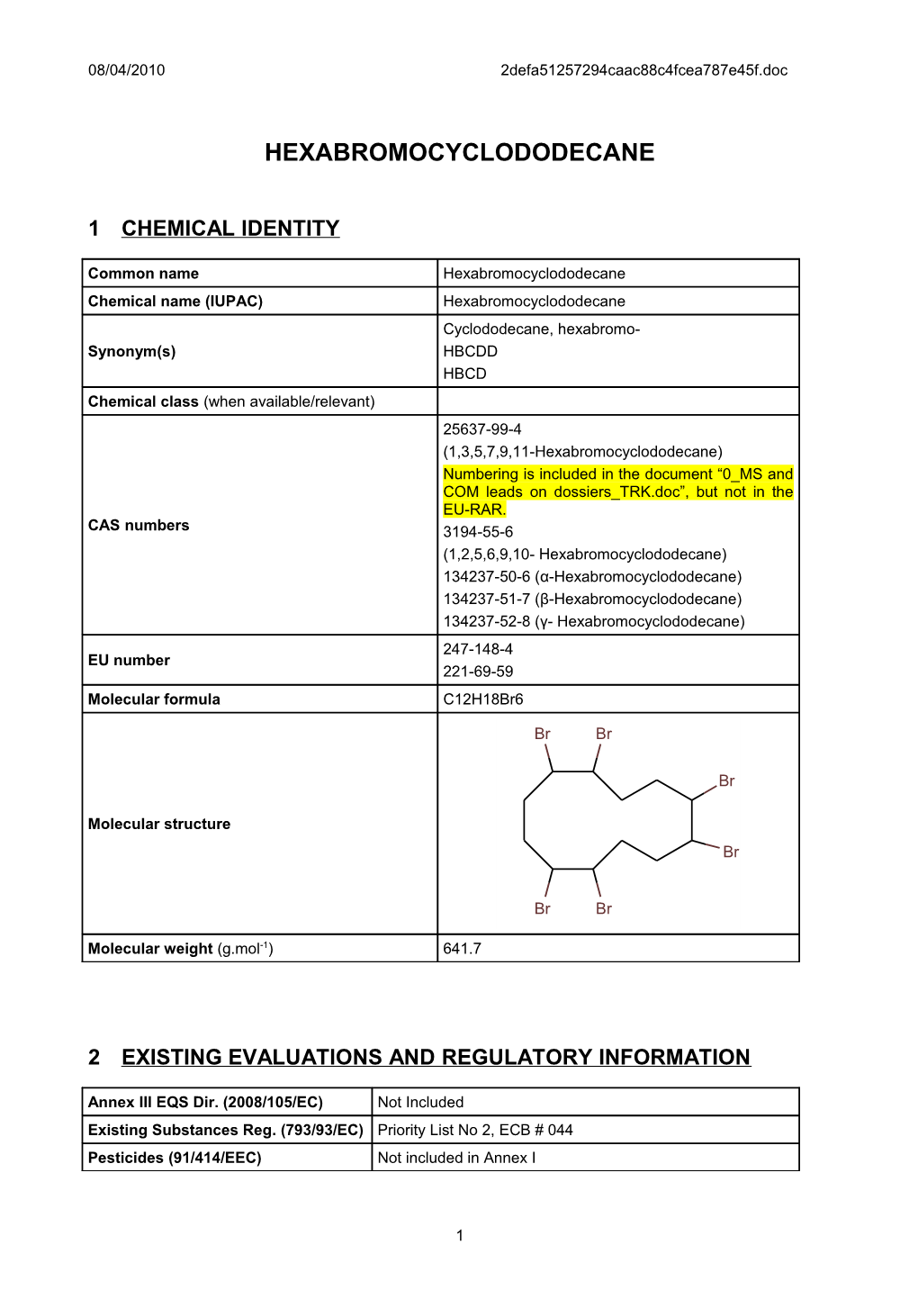 Name of the Substance s2