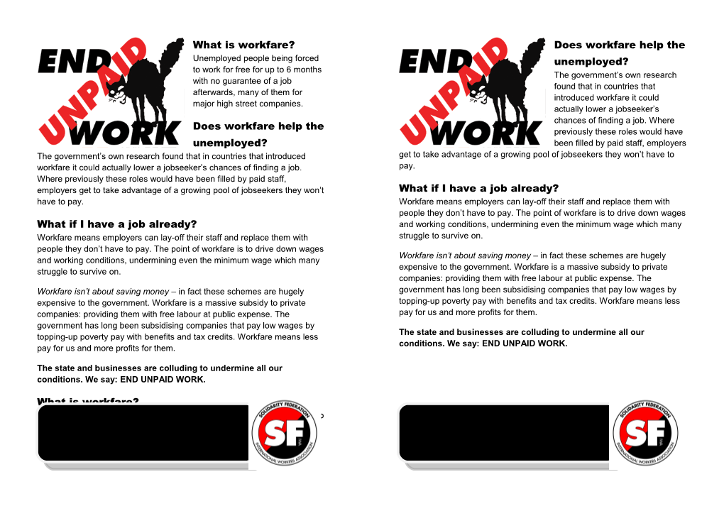 What Is Workfare? Unemployed People Being Forced to Work for Free for up to 6 Months With