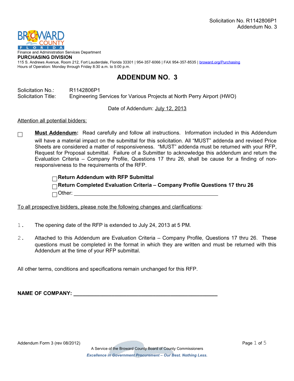 Addendum No. 3 - Keyboard Enterable Version (DOC)