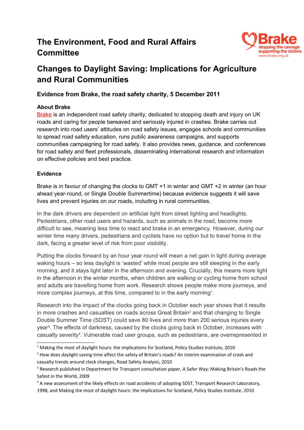 Changes to Daylight Saving: Implications for Agriculture and Rural Communities