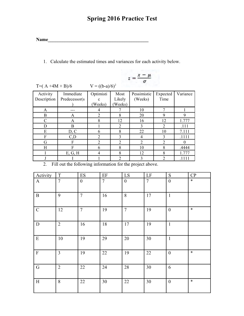 Spring 2016 Practice Test