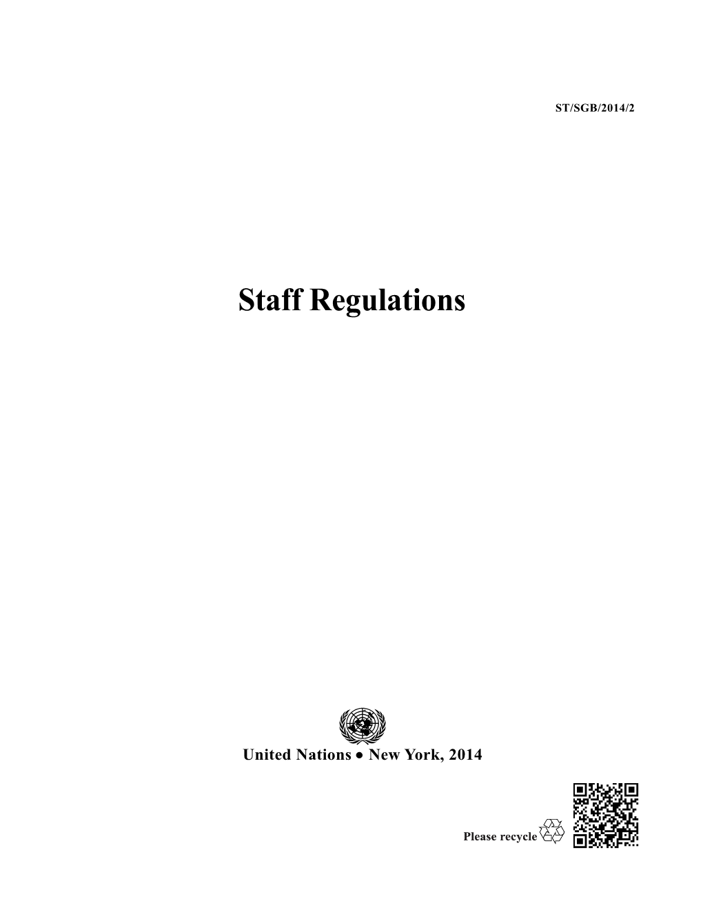 Staff Regulations