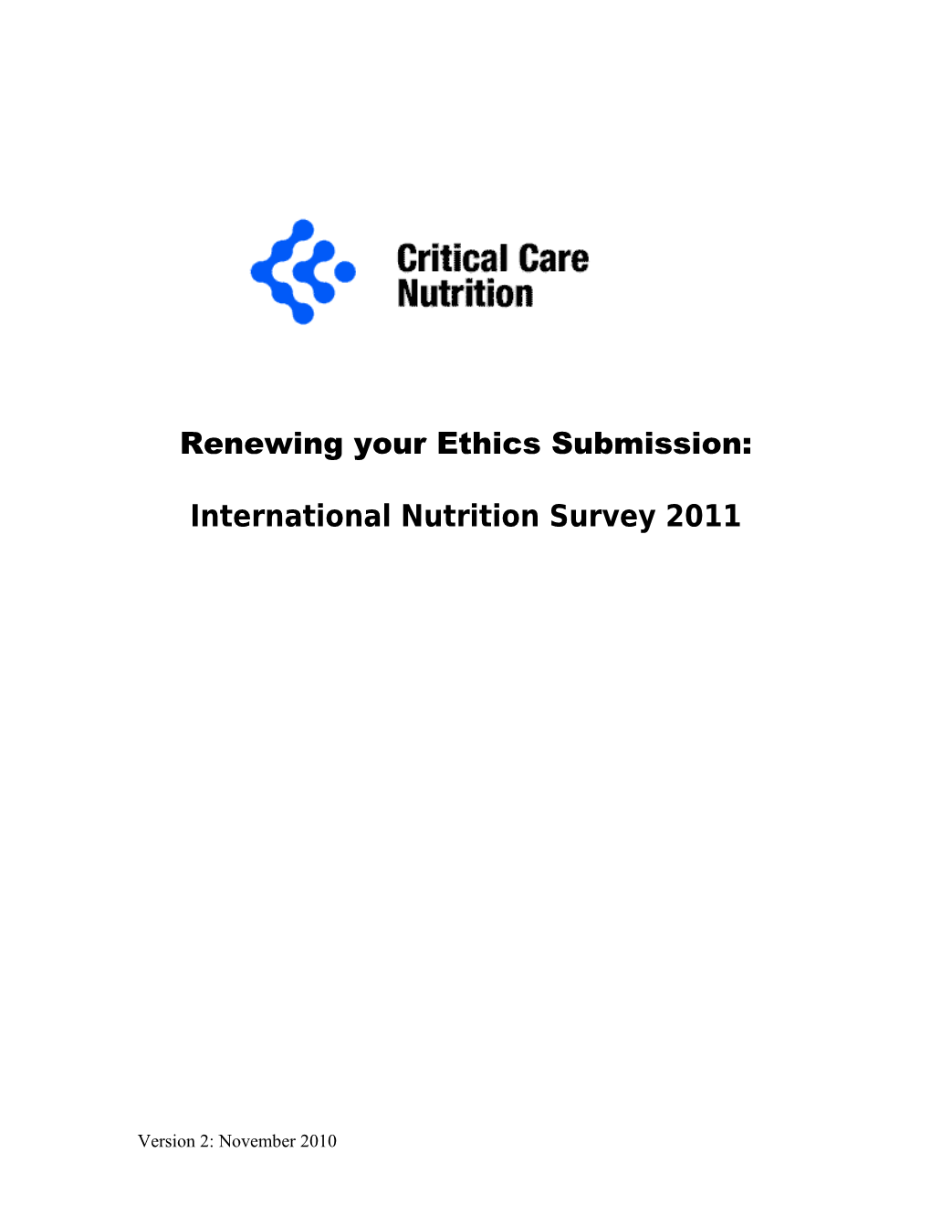 If You Participated in the International Nutrition Survey in 2008, You May Be Looking To