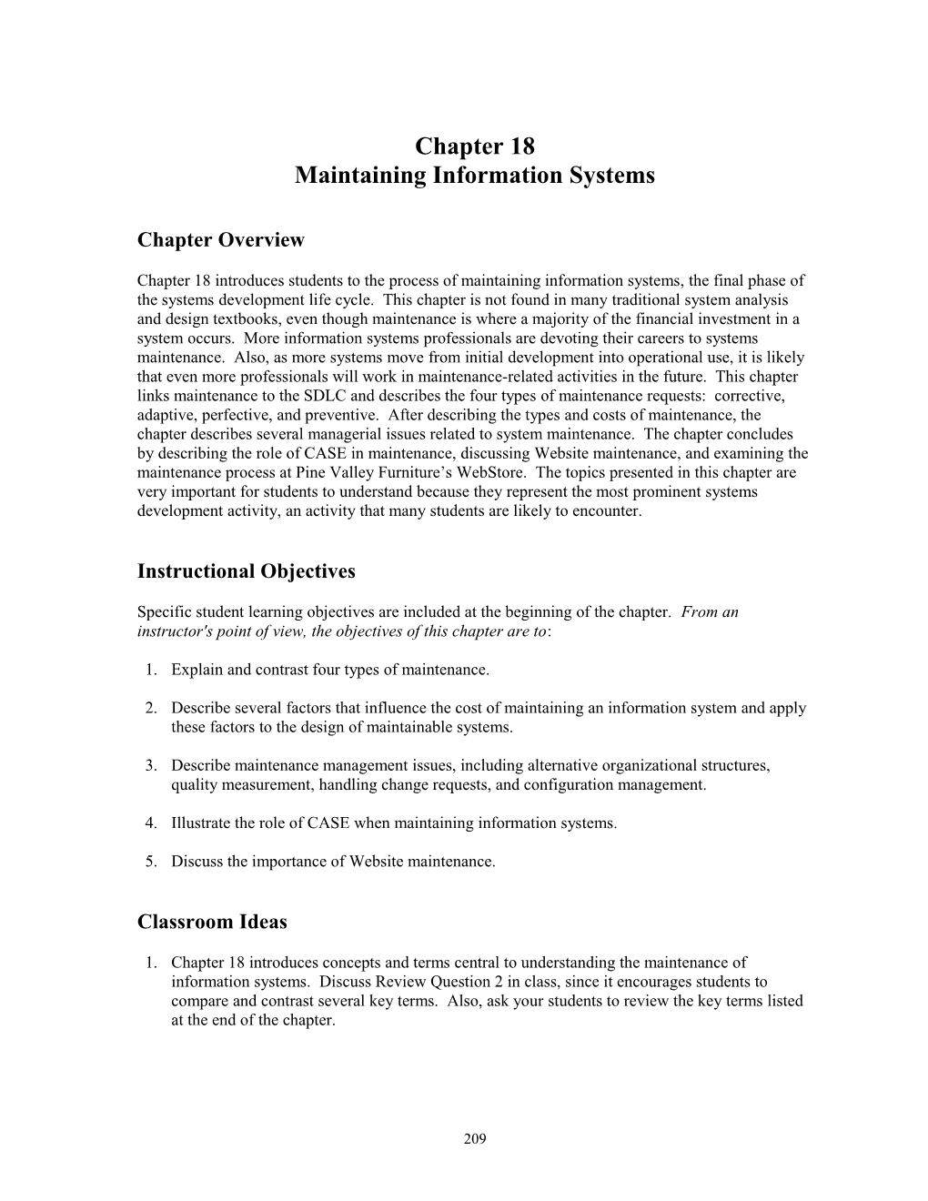 Chapter 21 Maintaining Information Systems