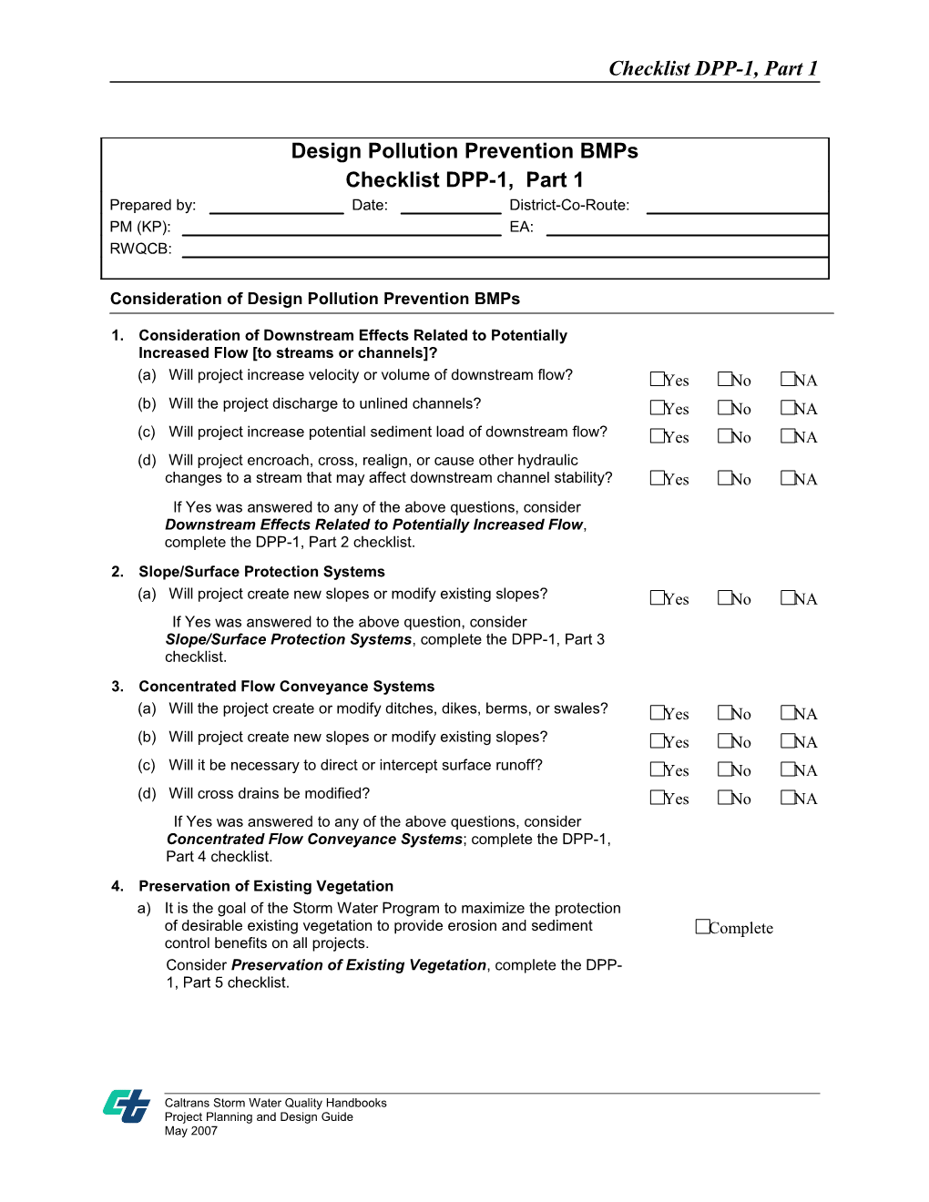 Design Pollution Prevention Bmps