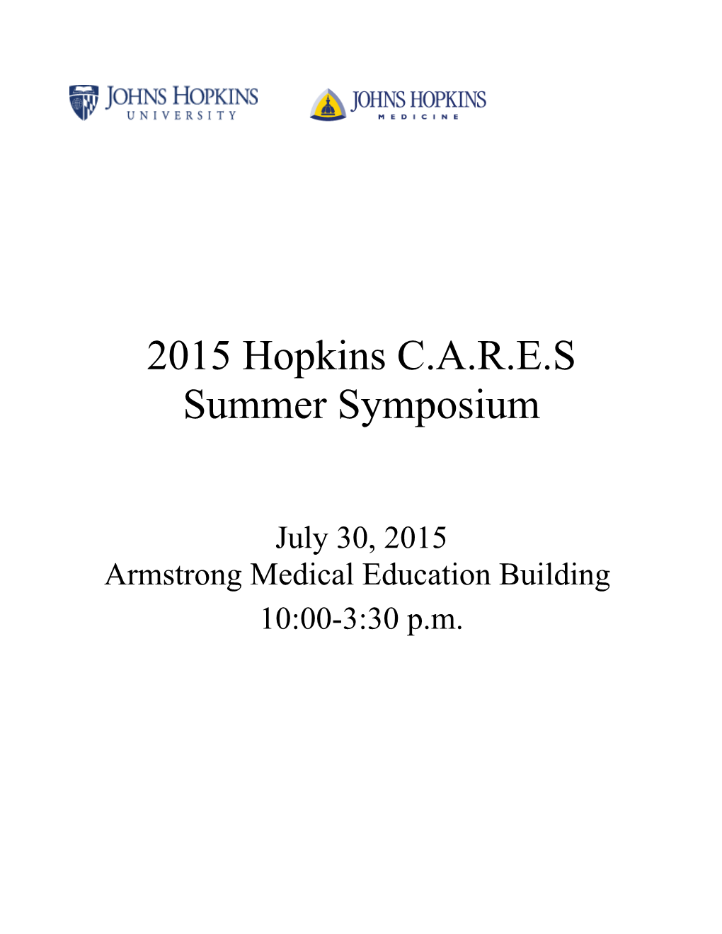 Summer Symposium